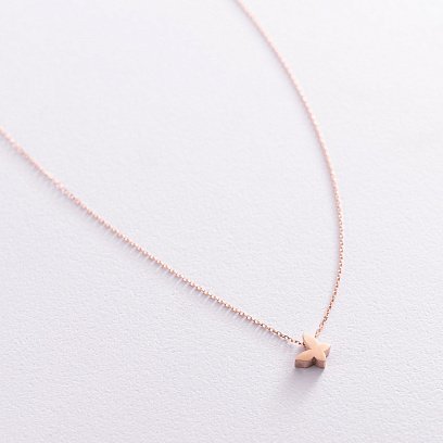 Золотое колье Бабочка кол01544 №2