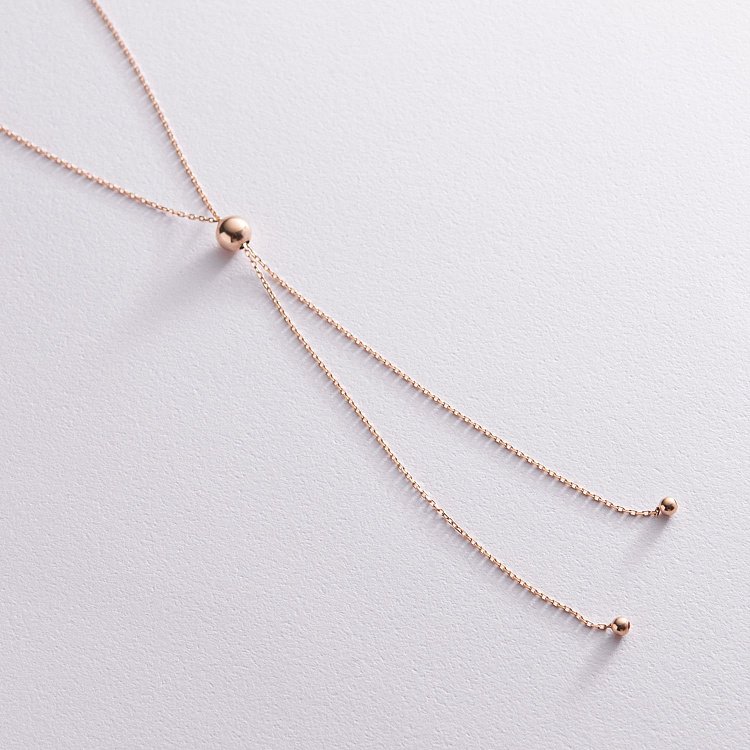 Колье "Галстук" в красном золоте кол01945 от ювелирного магазина Оникс - 2