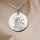 Серебряный кулон "Икона Божьей Матери с Иисусом" 132724бож от ювелирного магазина Оникс - 3