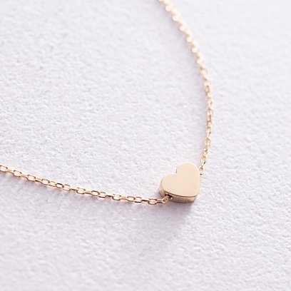 Браслет "Сердечко" в желтом золоте б05185 №4