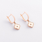 Золотые серьги "Клевер" с09711 от ювелирного магазина Оникс - 1