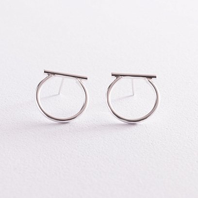 Срібні сережки - підвіски "Амелі" 123189 №3