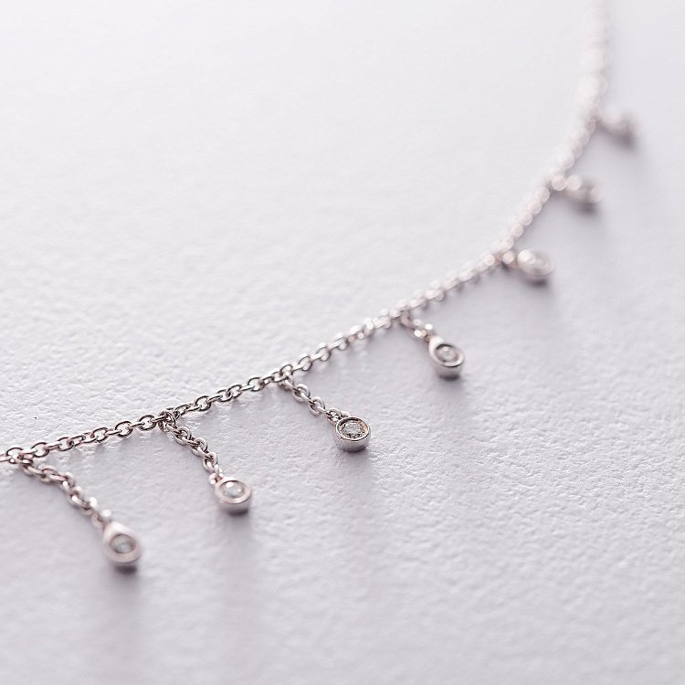 Золотое колье с бриллиантами колб0040ca от ювелирного магазина Оникс - 2