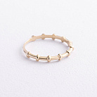 Каблучка "Milly" у жовтому золоті к08472 от ювелирного магазина Оникс