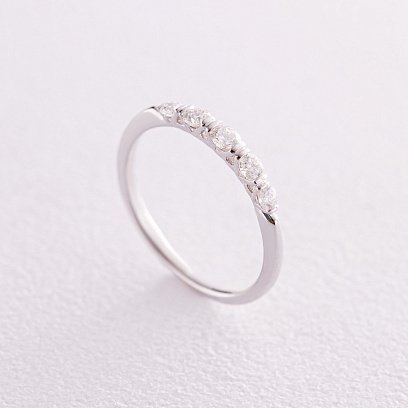 Кольцо в белом золоте с бриллианты кб0451ca