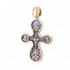 Серебряный православный крестик 132437 от ювелирного магазина Оникс - 2