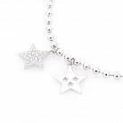 Срібний браслет із зірочками (фіаніти) 141265 от ювелирного магазина Оникс - 3
