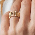 Широкое кольцо "Бьянка" в желтом золоте к07358 от ювелирного магазина Оникс - 19