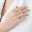 Золотое помолвочное кольцо (бриллианты) кб0206mi от ювелирного магазина Оникс - 4