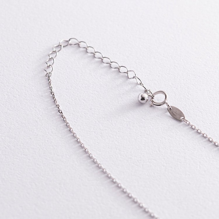 Кольє "Кульки" в білому золоті кол01947 від ювелірного магазину Онікс - 3