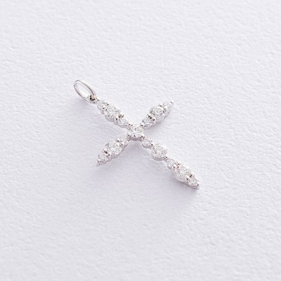 ?Золотий хрестик з діамантами 163087ch