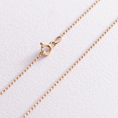 Золотая шариковая цепочка (1 мм) ц00170-1