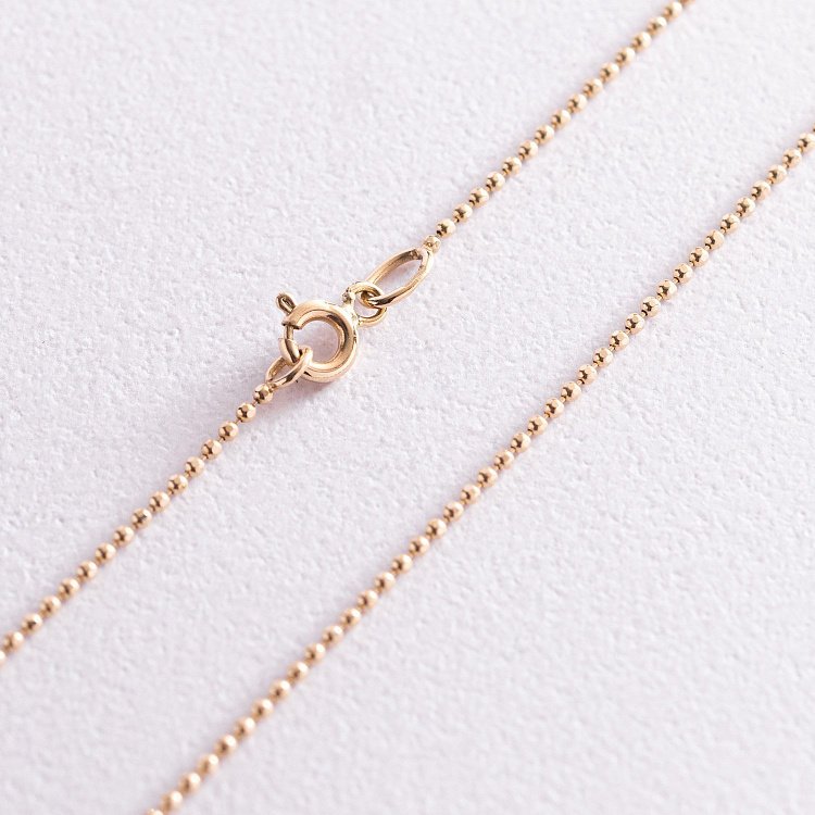 Золотая шариковая цепочка (1 мм) ц00170-1 от ювелирного магазина Оникс