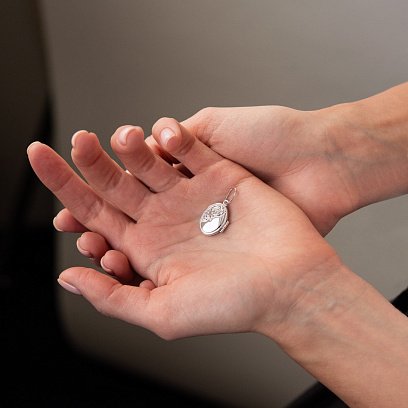 Золотой кулон для фотографии п02973 №2