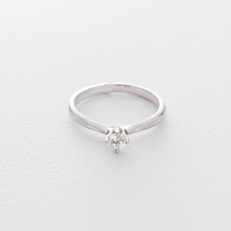 Золотое помолвочное кольцо (куб. циркон Swarovski) к06269 от ювелирного магазина Оникс