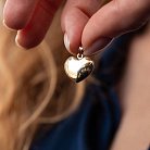 Кулон "Сердце" в желтом золоте п03710 от ювелирного магазина Оникс - 1
