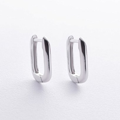 Серьги "Этель" в серебре 123349