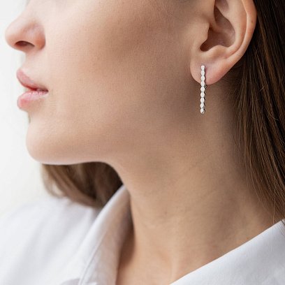 Золоті сережки "Грані" с07235