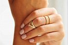 Золотое женское кольцо на две фаланги к03288 от ювелирного магазина Оникс - 6