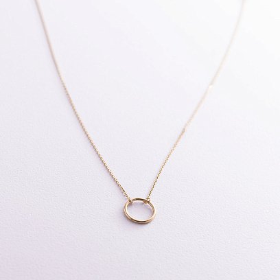 Колье "Круговорот" в желтом золоте кол01703 №3