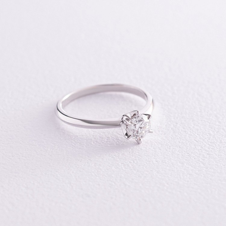 Помолвочное золотое кольцо с бриллиантом кб0278 от ювелирного магазина Оникс - 2