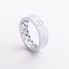 Кольцо "Love" в белом золоте к08453 от ювелирного магазина Оникс