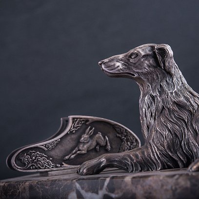 Срібна візитниця ручної роботи "Вірний охоронець" сер00024 №3