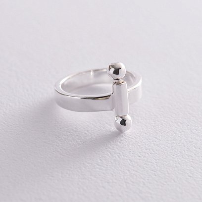 Срібна каблучка "Новий стиль" 112597