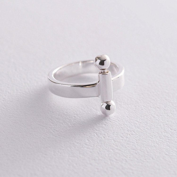 Срібна каблучка "Новий стиль" 112597 від ювелірного магазину Онікс