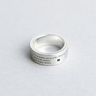 Перстень "Отче наш" з діамантом 112126 от ювелирного магазина Оникс - 3