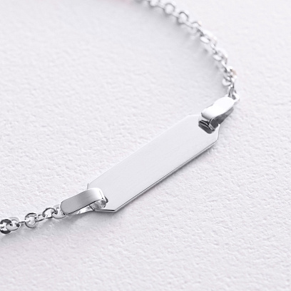 Браслет в білому золоті (можливе гравіювання) б05564 №2