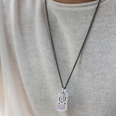 Серебряный жетон "Герб Украины - Тризуб" 133127 №2