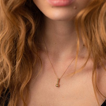 Кольє "Булава" у жовтому золоті кол02260 №3