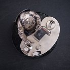 Серебряная фигура ручной работы "Ювелир за работой" сер00034ю от ювелирного магазина Оникс - 2