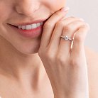 Помолвочное золотое кольцо с бриллиантами 221971121 от ювелирного магазина Оникс - 3