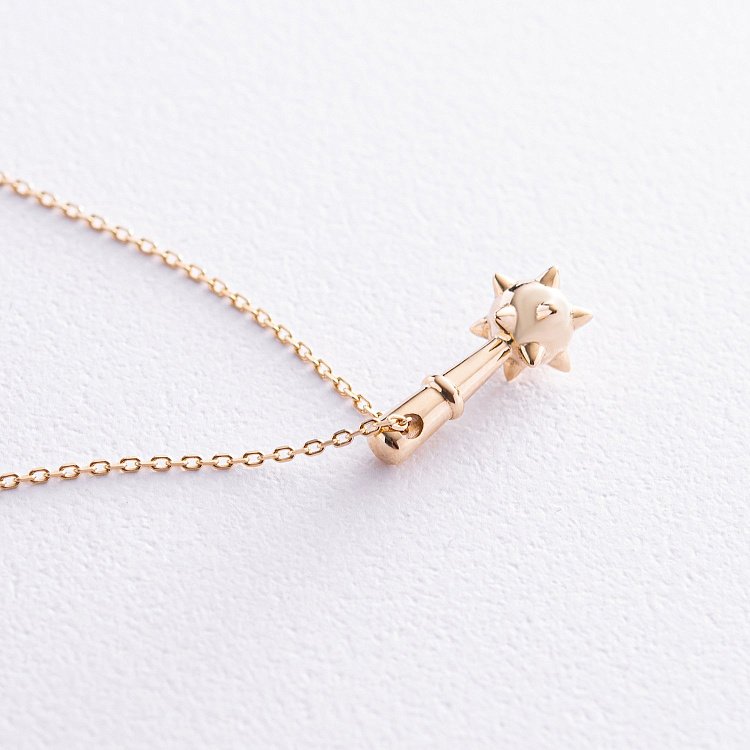 Колье "Булава" в желтом золоте кол02260 от ювелирного магазина Оникс - 5