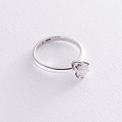 Помолвочное кольцо в белом золоте (бриллиант) кб0224ri от ювелирного магазина Оникс - 2