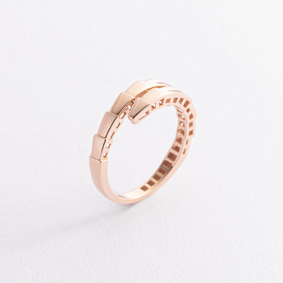 Каблучка "Змія" у червоному золоті к08305