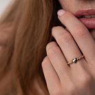 Золотое кольцо "Сердце" к06611 от ювелирного магазина Оникс - 2