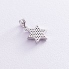 Серебряная подвеска "Звезда" 132408 от ювелирного магазина Оникс - 1