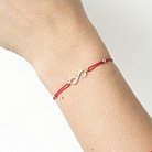 Браслет з червоною ниткою, знак - "Нескінченність + Love" б02858 от ювелирного магазина Оникс