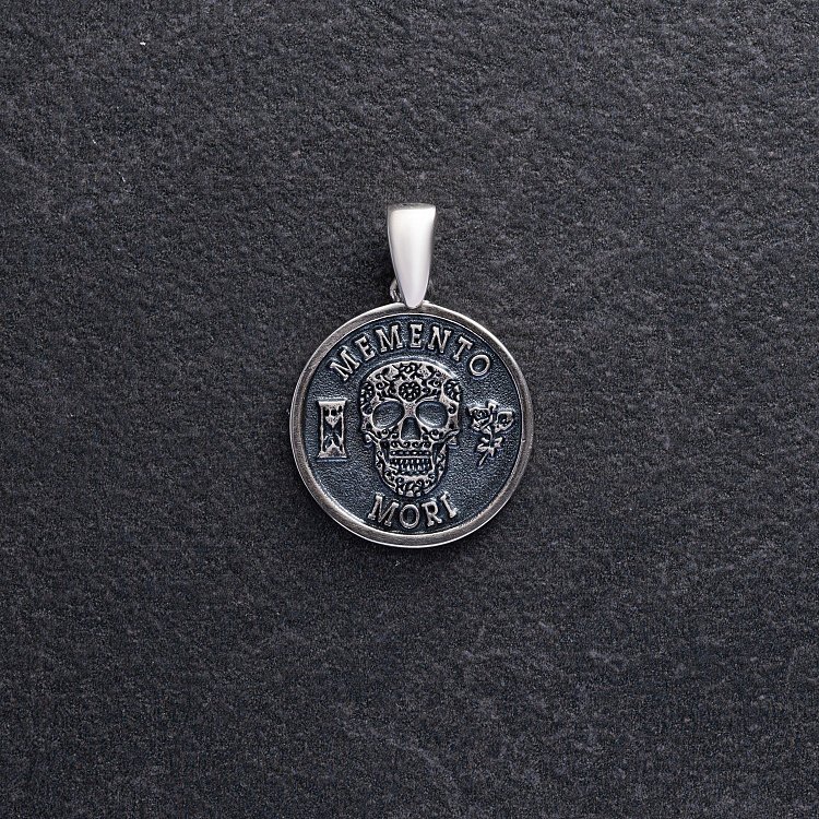 Срібний кулон "Memento mori" 133134 від ювелірного магазину Онікс - 2