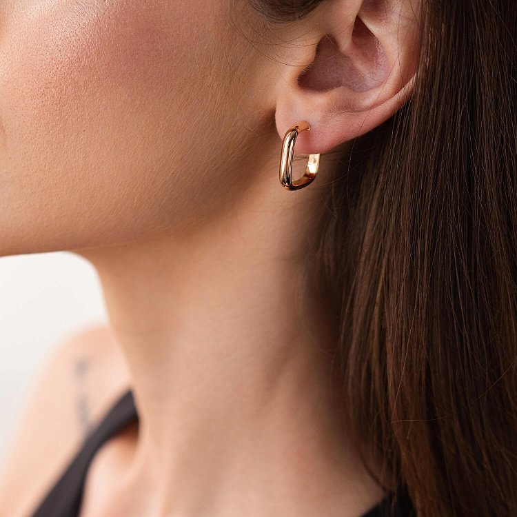 Золоті сережки - пусети "Ребекка" с07980 від ювелірного магазину Онікс - 4