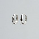 Срібні сережки-кільця 122237 от ювелирного магазина Оникс - 6