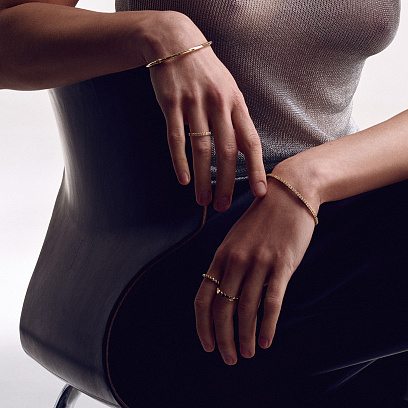 Кольцо "Бриттани" в желтом золоте к07479 №16