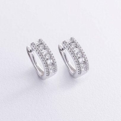 Золоті сережки з діамантами сб0500nl