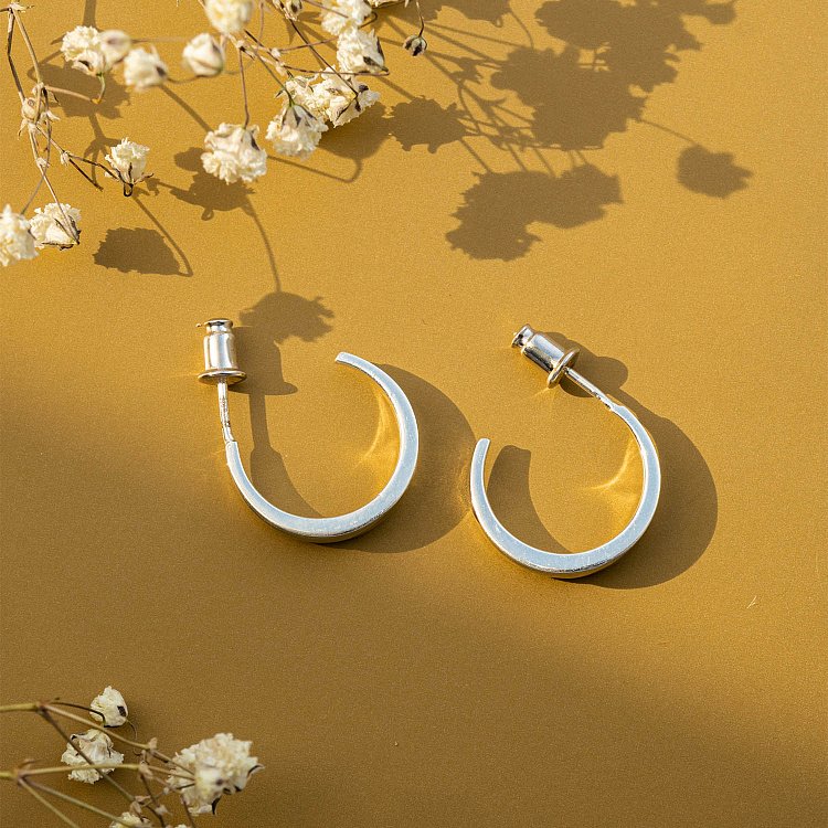 Срібні сережки - пусети "Сара" 122999 від ювелірного магазину Онікс - 8