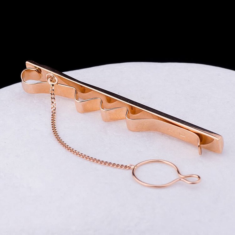 Затиск для краватки з візерунком заж00007к - 3 Затиск для краватки з візерунком заж00007к від ювелірного магазину Онікс - 3