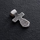 Православний срібний хрест "Розп'яття" із чорнінням 13357 от ювелирного магазина Оникс - 2