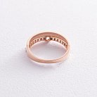 Золотое помолвочное кольцо с фианитами к07478 от ювелирного магазина Оникс - 5